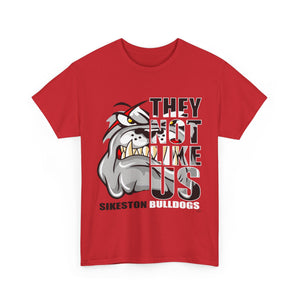They Not Like Us - Sikeston Bulldogs - Half Face - Red - Adult