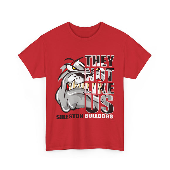 They Not Like Us - Sikeston Bulldogs - Half Face - Red - Adult