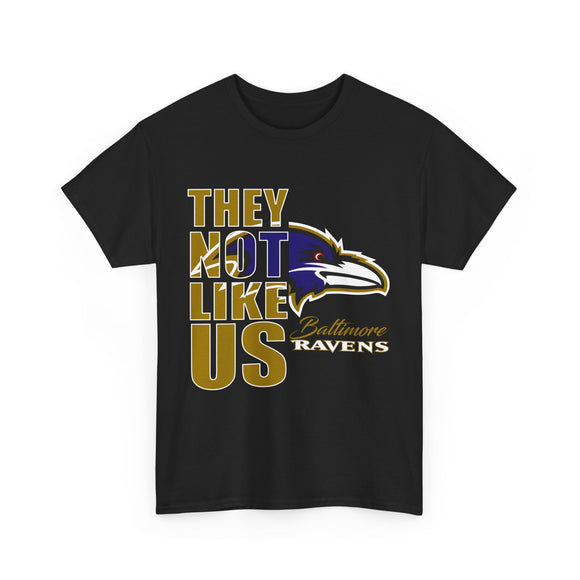 They Not Like Us - Ravens - T-Shirt - Black - Adult