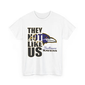 They Not Like Us - Ravens - T-Shirt - White - Adult
