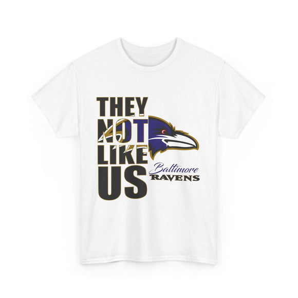 They Not Like Us - Ravens - T-Shirt - White - Adult