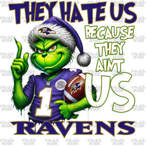 Grinch - Ravens - Digital Download - Ready To Print