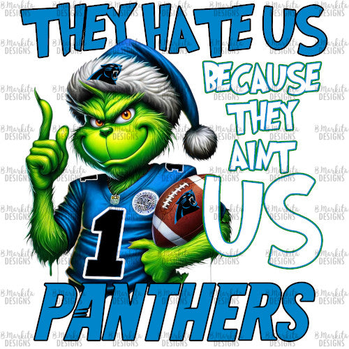 Grinch - Panthers - Digital Download - Ready To Print