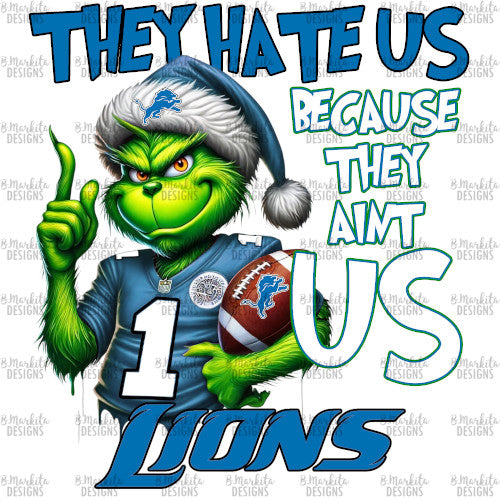 Grinch - Lions - Digital Download - Ready To Print