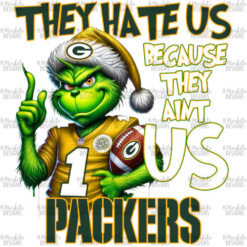 Grinch - Packers - Digital Download - Ready To Print