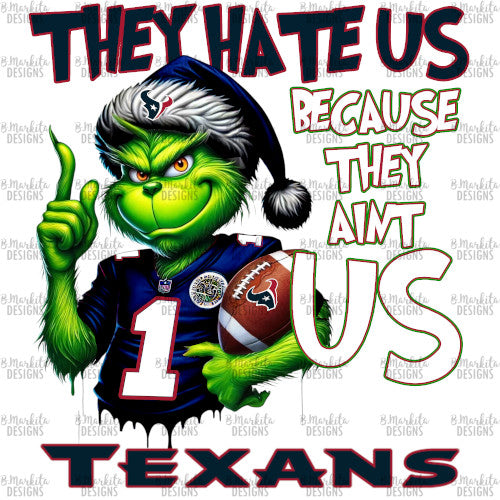 Grinch - Texans - Digital Download - Ready To Print