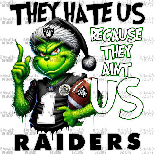 Grinch - Raiders - Digital Download - Ready To Print