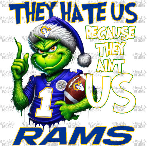 Grinch - Rams - Digital Download - Ready To Print
