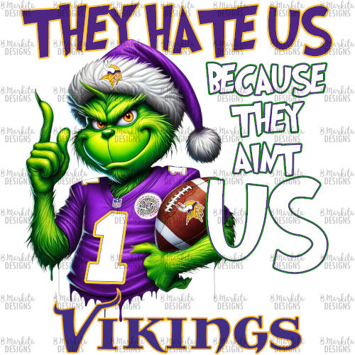 Grinch - Vikings - Digital Download - Ready To Print