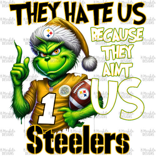 Grinch - Steelers - Digital Download - Ready To Print
