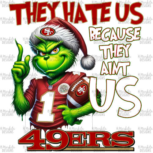 Grinch - Niners - Digital Download - Ready To Print