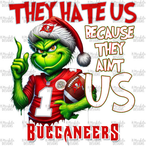 Grinch - Buccaneers - Digital Download - Ready To Print