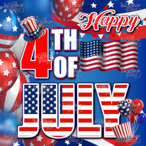 Happy 4th of July - Digital Editable Template Download