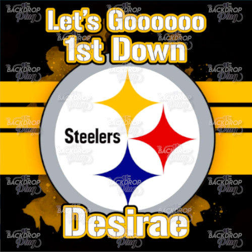 Pittsburgh Black Yellow - Digital Editable Template Download