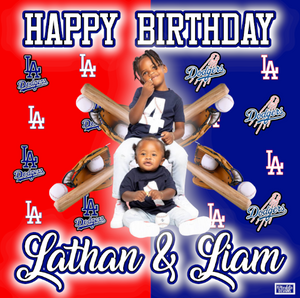 Dodgers - Digital Editable Template Download