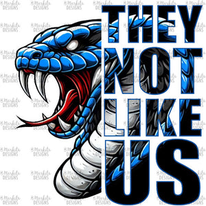 They Not Like Us - Cobras - Blue Black - Digital Download - Ready To Print