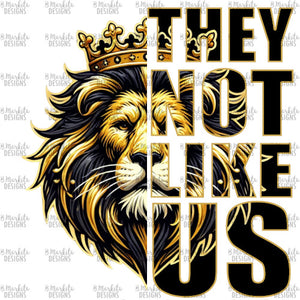 They Not Like Us - Monarchs - Black Gold - Digital Download - Ready To Print