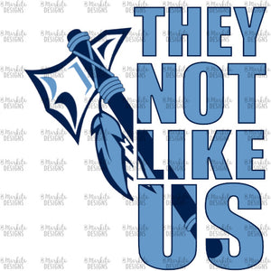They Not Like Us - Warriors - Sky Navy - Digital Download - Ready To Print