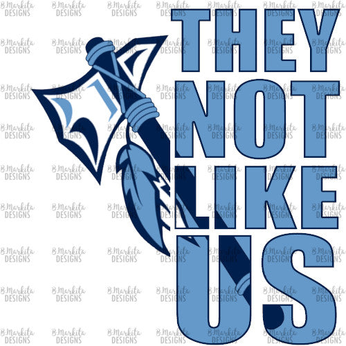They Not Like Us - Warriors - Sky Navy - Digital Download - Ready To Print