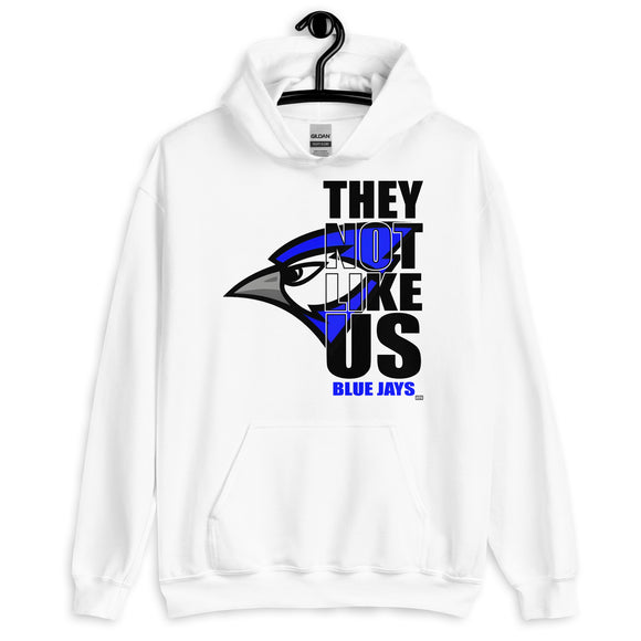 They Not Like Us - Charleston Blue Jays - White Hoodie - Adult