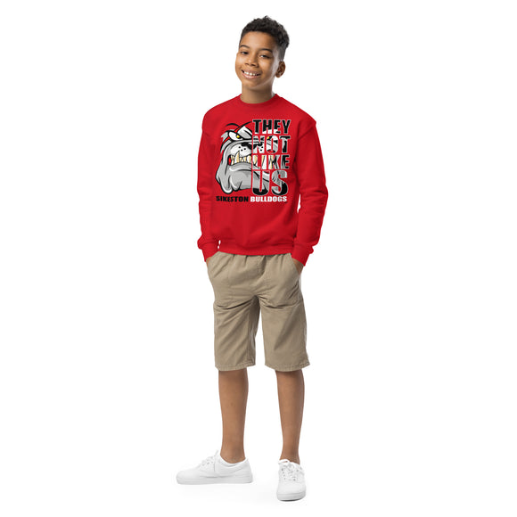 They Not Like Us - Sikeston Bulldogs - Half Face - Red Sweatshirt - Youth
