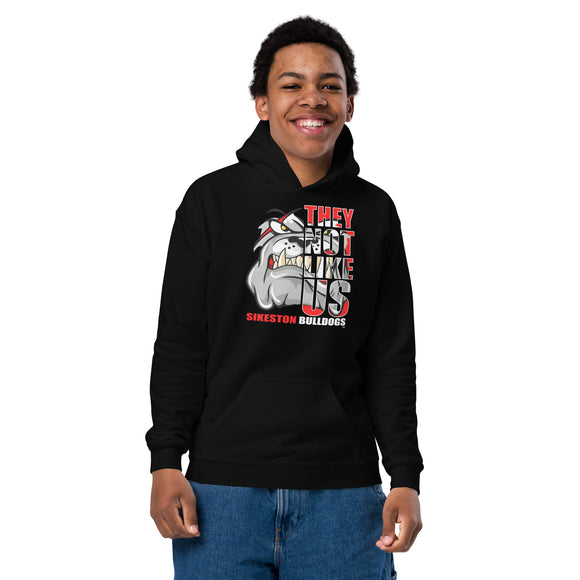 They Not Like Us - Sikeston Bulldogs - Half Face - Black Hoodie - Youth