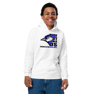 They Not Like Us - Charleston Blue Jays - Integrated - White Hoodie - Youth