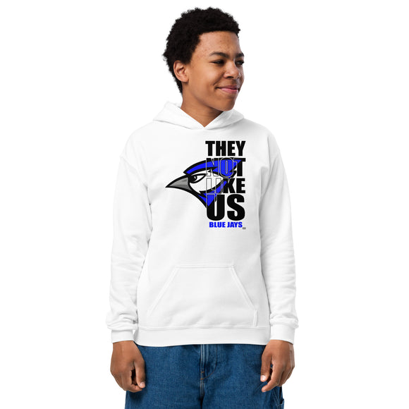 They Not Like Us - Charleston Blue Jays - White Hoodie - Youth