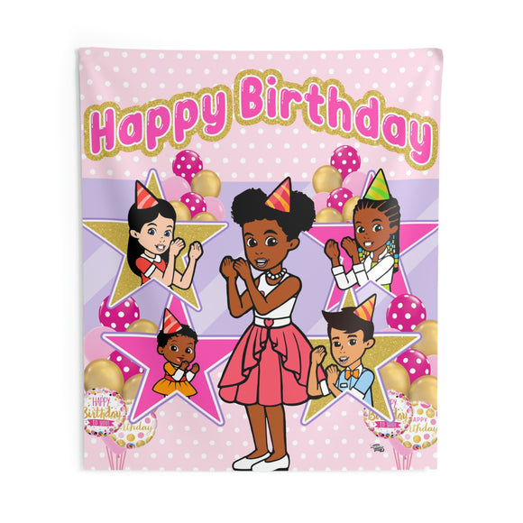 Gracies Corner Backdrop | Gracies Corner Banner | Gracies Corner Birthday Decorations | Gracies Corner Gold Pink Purple