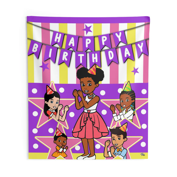 Gracies Corner Backdrop | Gracies Corner Banner | Gracies Corner Party Decorations | Gracies Corner Birthday Yellow Pink Purple