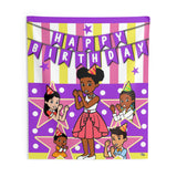 Gracies Corner Backdrop | Gracies Corner Banner | Gracies Corner Party Decorations | Gracies Corner Birthday Yellow Pink Purple
