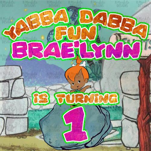 Flintstones - Digital Editable Template Download