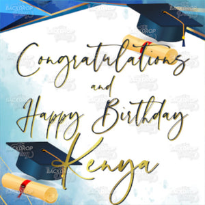 Graduate Blue - Digital Editable Template Download