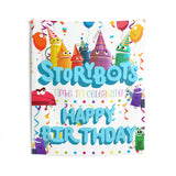 StoryBots Backdrop | StoryBots Banner | StoryBots Party Decorations | StoryBots Birthday Party Decor White Colorful