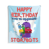 StoryBots Backdrop | StoryBots Banner | StoryBots Party Decorations | StoryBots Birthday Party Decor Blue Gear